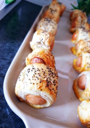 Une photo de Feuilletés saucisses apéritifs