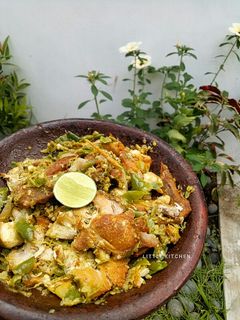 Foto resep Ayam penyet sambel ijo