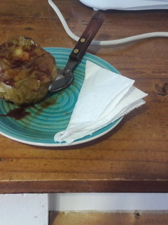 Una foto de Manzana al horno o microondas😆😆
