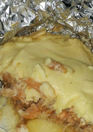 A picture of Melted Salmon with Slowcooker.
