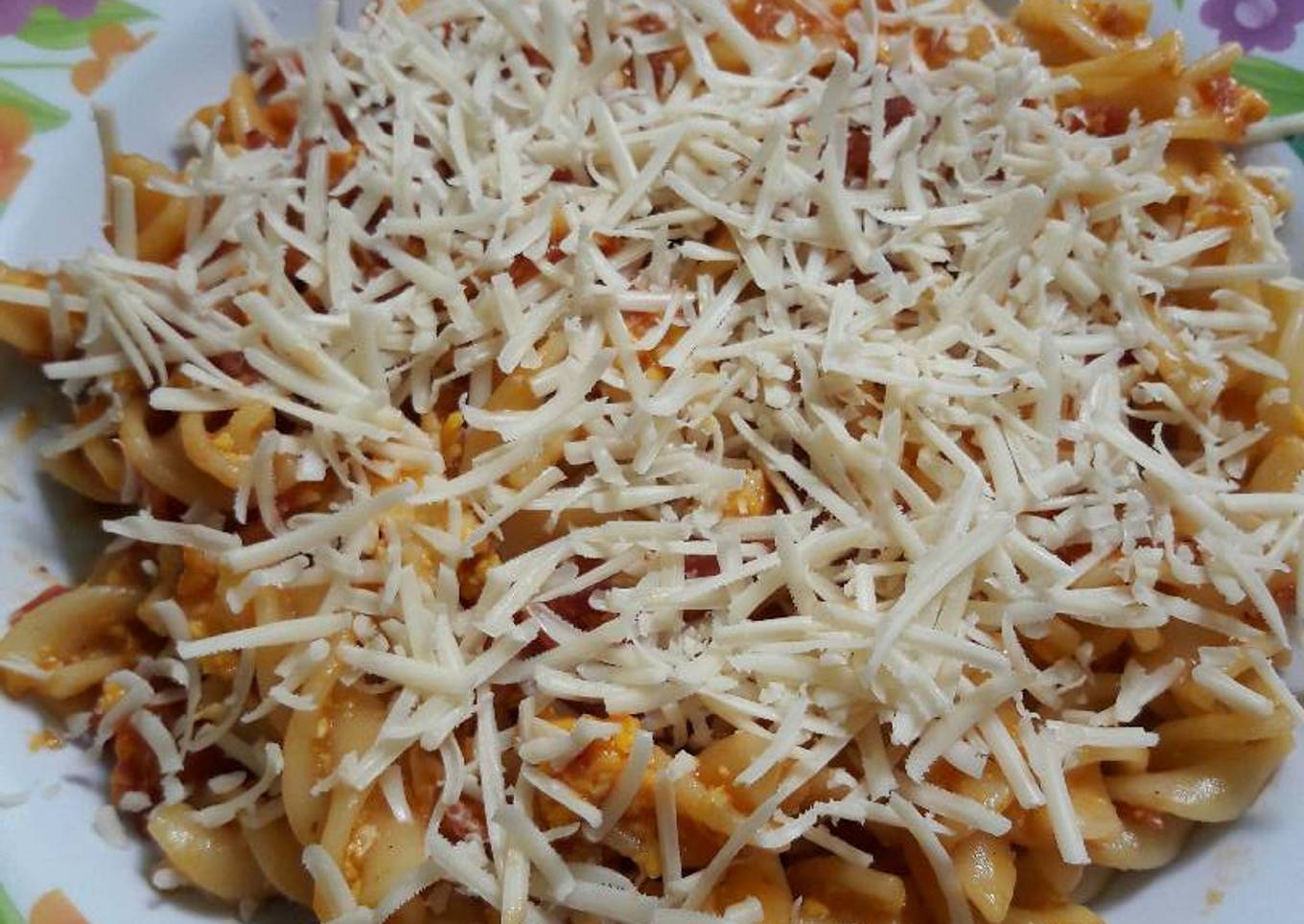 Morning pasta toddler