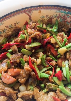 Foto resep Telur Sosis Petai Kecap