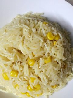 صورة لوصفة رز بالذره 😊