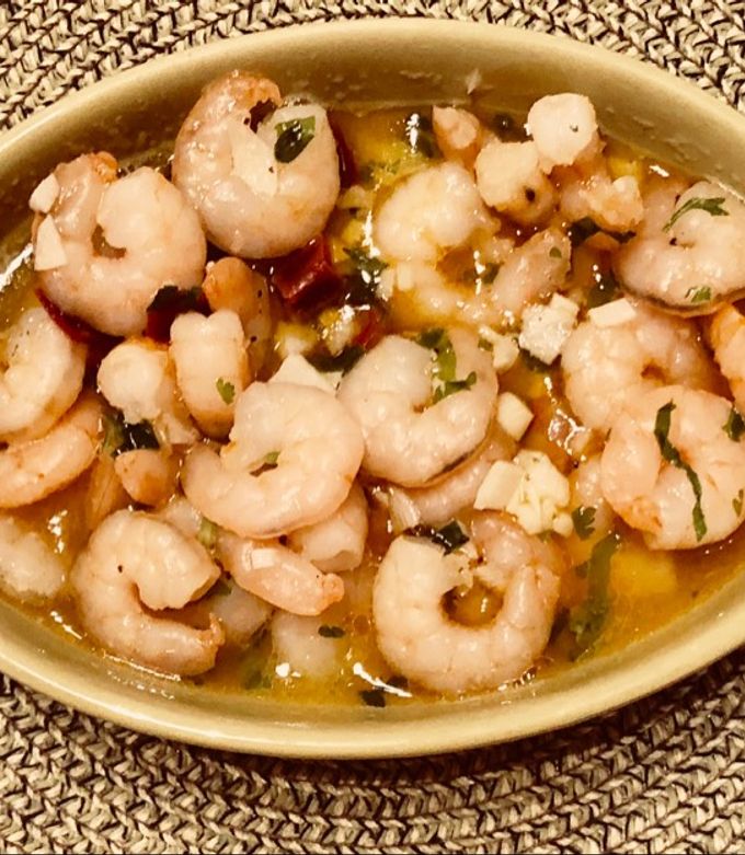 Una foto de Camarones al Pil Pil!!