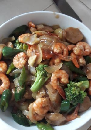 Foto resep Udang saus tiram