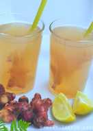 Minuman Rimpang penghangat badan (Jahe,sereh, madu, jeruk nipis)