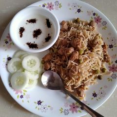 A picture of Soya Matar Pulao.