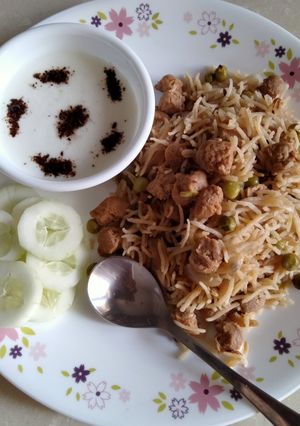 A picture of Soya Matar Pulao.