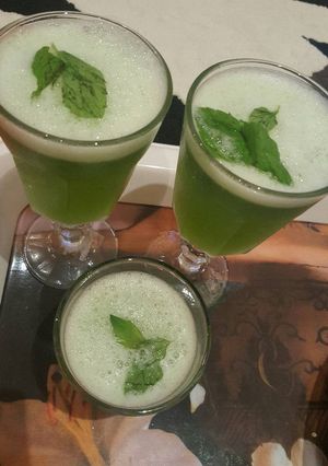 صورة لوصفة عصير ليمون ونعناع سلاش