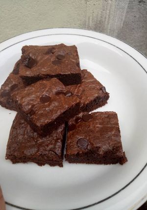 Foto resep Shiny crust brownies
