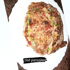 A picture of Eggless Oat-banana pancakes.