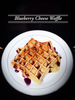 Foto resep Blueberry Cheese Waffle