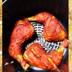 A picture of Air fryer grilled tandoori chicken.
