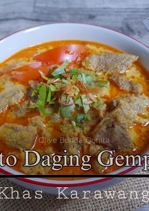 Foto resep Soto daging gempol khas karawang
