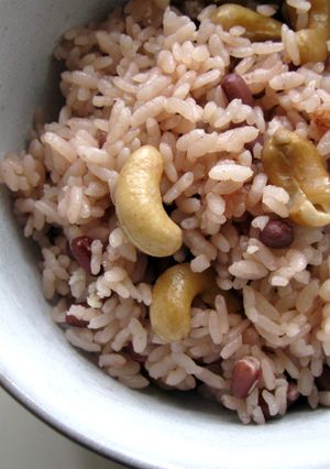 A picture of Azuki & Cashew Rice.