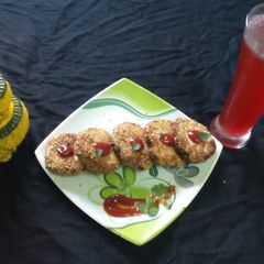 Dahi or kachche kele ke kababs A picture of Dahi or kachche kele ke kababs.
