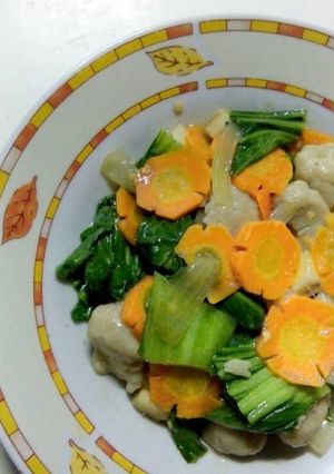 Foto resep Tumis sawi wortel bakso