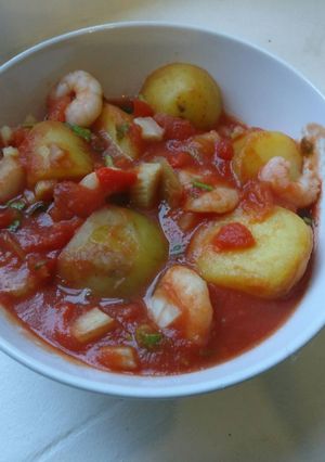 A picture of Quick n tasty, Prawn & Potato Stew.
