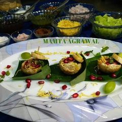 Banana katori chaat A picture of Banana katori chaat.