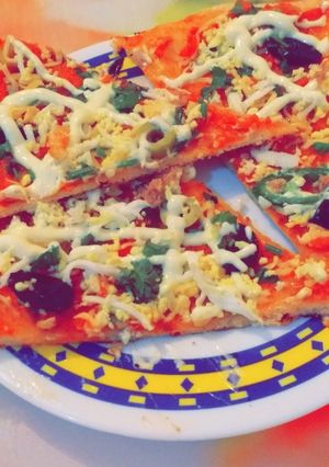 صورة لوصفة بيتزا الطاجين 💕🙈 روعة