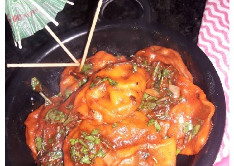 Simple Way to Prepare Perfect Spicy Schezwaan momos