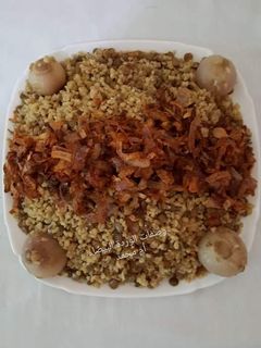 صورة لوصفة مجدرة برغل