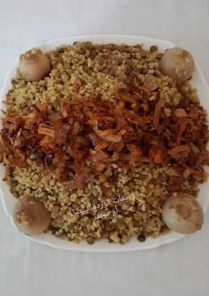 صورة لوصفة مجدرة برغل