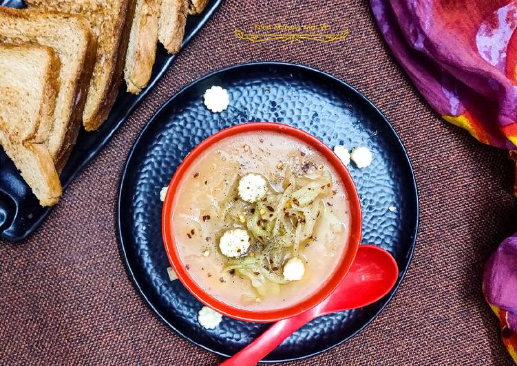 Mix veg soup with Ghiya Noodles