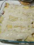 Crespelle prosciutto, brief, squaquerello con besciamella