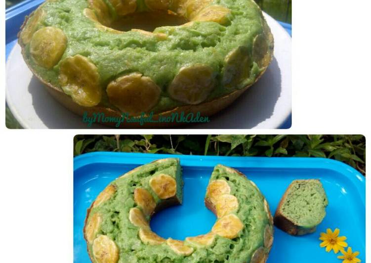 Resep Cake pisang pandan no mixer dg 2 telur Anti Gagal