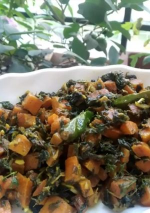 মেথি গাজরের সব্জী (methi gajorer sabji recipe in Bengali) রেসিপির প্রধান ছবি