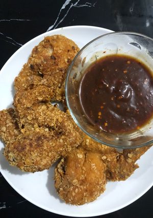 Foto resep Chicken wings oatmeal