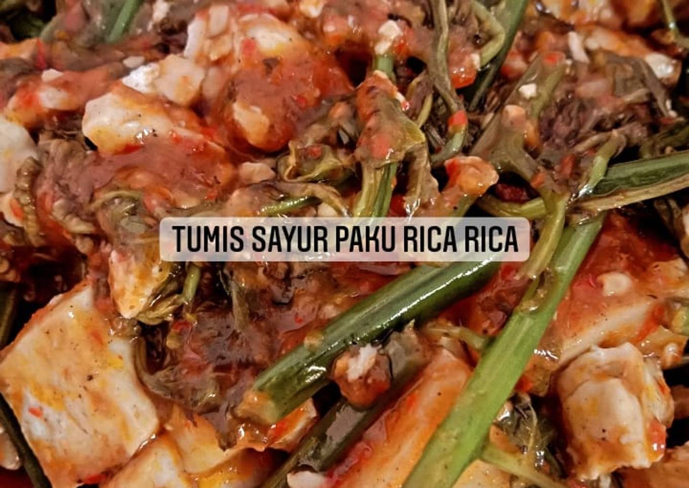 Tumis Sayur Paku Rica Rica