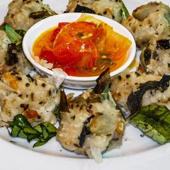 A picture of Aval Kozhukattai (flattened rice) for Vinayaka chadurthi.