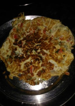 A picture of Vegetables omelette.