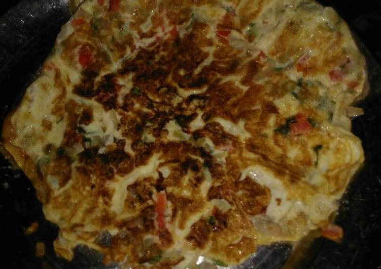 Simple Way to Prepare Homemade Vegetables omelette