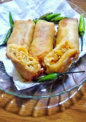 Foto resep Lumpia goreng tanpa rebung / vegetable spring roll