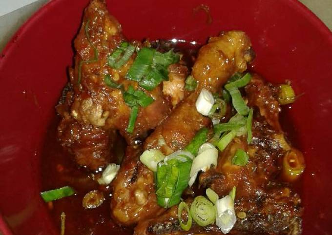 Ayam goreng sambalado versi teriyaki