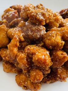 Hình của món Ức Gà Sốt Mật Ong.