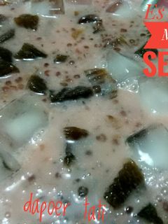 Foto resep Es cincau mutiara selasih