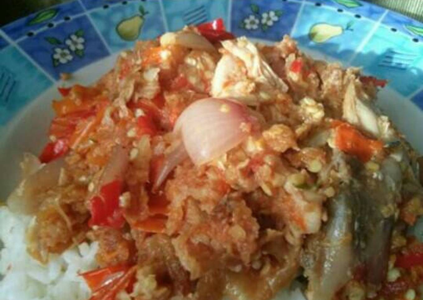 Ayam geprek kfc super pedes dan cepat