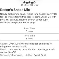 Reese's Snack Mix A picture of Reese's Snack Mix.