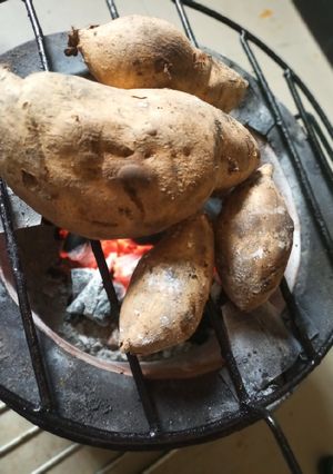 A picture of Roasted sweet potatoes.