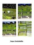 Kue Balapis Pandan Cokelat