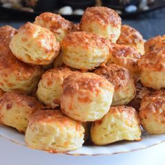 A picture of Grandma's cheesy treat.