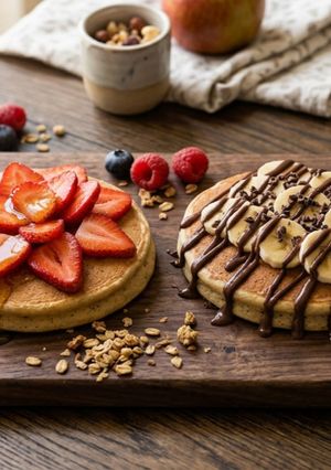 Una foto de 🥞 Protein Pancakes Dúo Dinámico (Desayuno Anabólico en 10 Minutos)