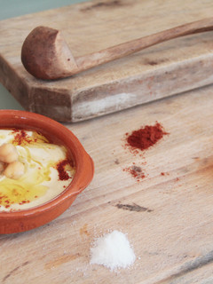 Una foto de Hummus de garbanzos