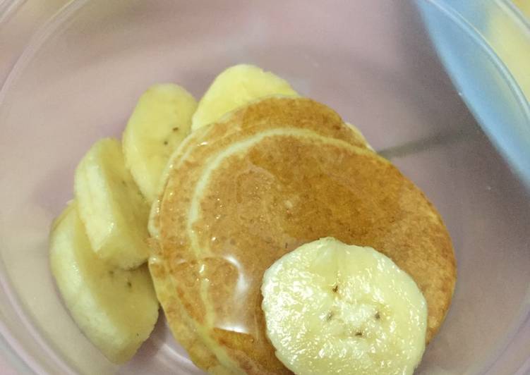 Cara Gampang Menyiapkan Pancake pisang kos2an, Sempurna