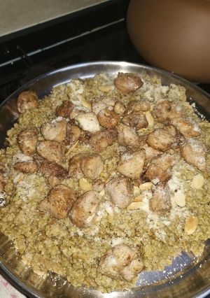 صورة لوصفة فريكه بالكريمه و الفطر