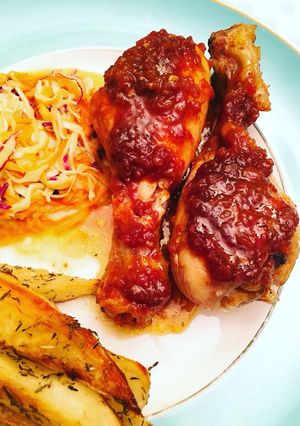 Una foto de Pollo a la barbacoa
